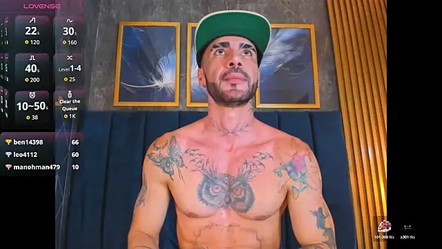 Lancelot_Benwick: διαδικτυακό σόου στην κάμερα