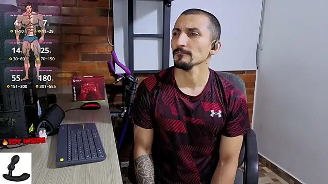 Show de Marck_Muscle na webcam