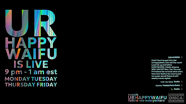urhappywaifu 라이브 XXX 채팅