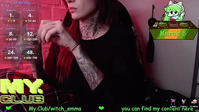 XXX chat uživo modela Witch_Emma