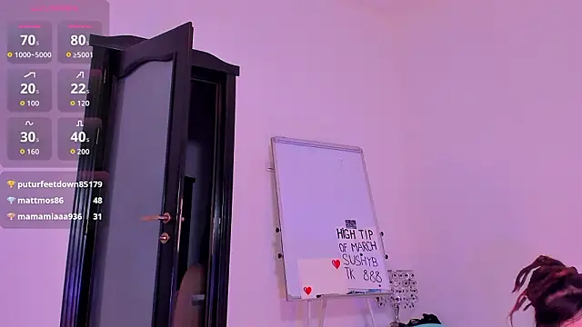 Show de Cheerishh na webcam