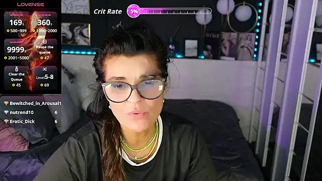 Show de RikaCoutts na webcam