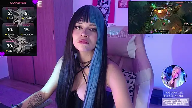 Chat +18 de cyberd0ll66 ao vivo