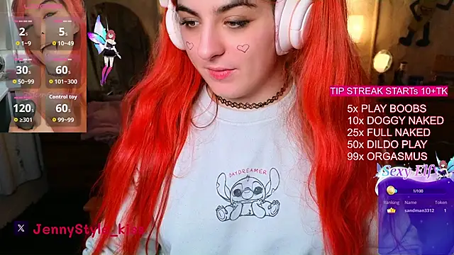 Webkamerová show jennystyle