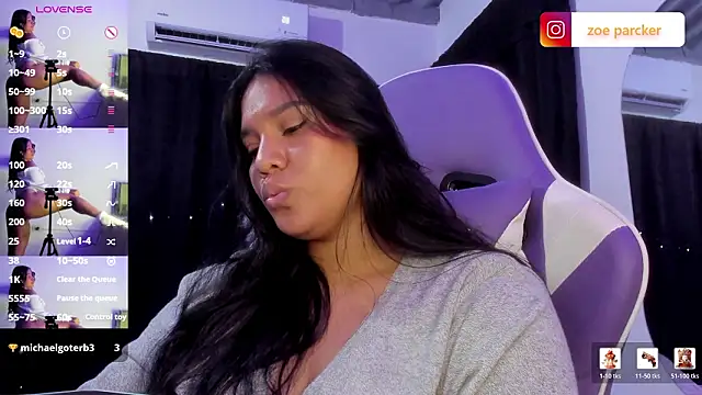 Chat +18 de ZoeParcker ao vivo