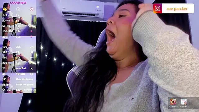 Chat +18 de ZoeParcker ao vivo