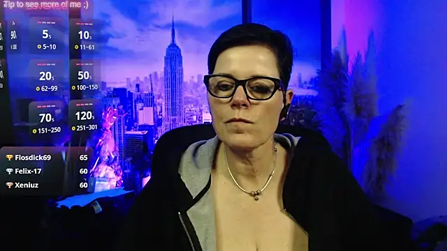 Show modela ninarandmann na web-kameri