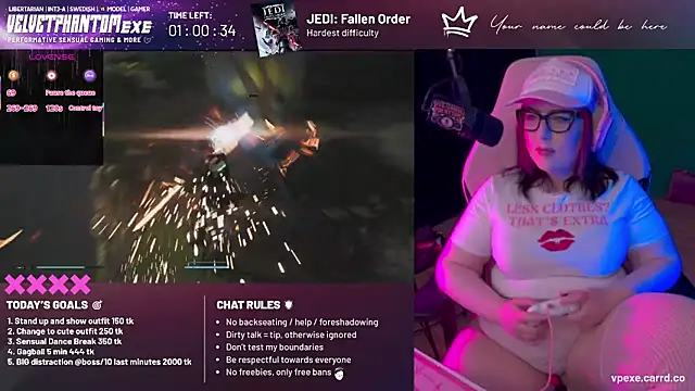 VelvetPhantomEX Adlı Modelin Canlı XXX Sohbeti