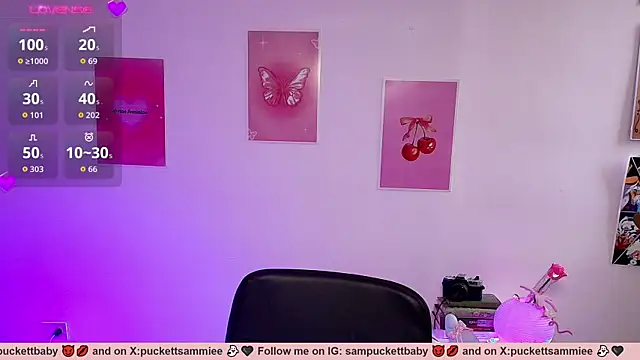 XXX chat uživo modela Sampuckettbaby