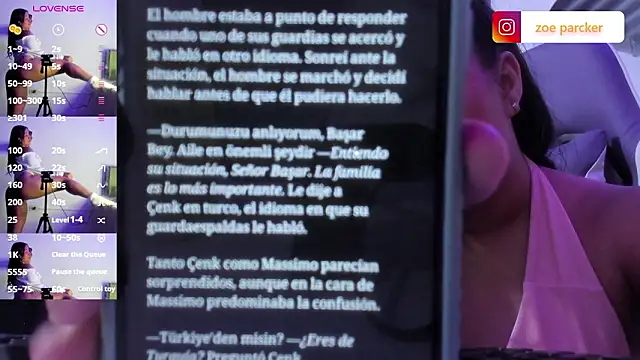 ZoeParcker 现场XXX聊天