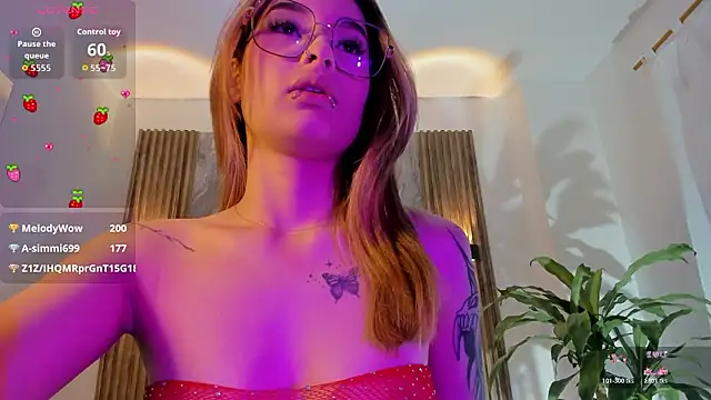 Show webcam de Melodylanee