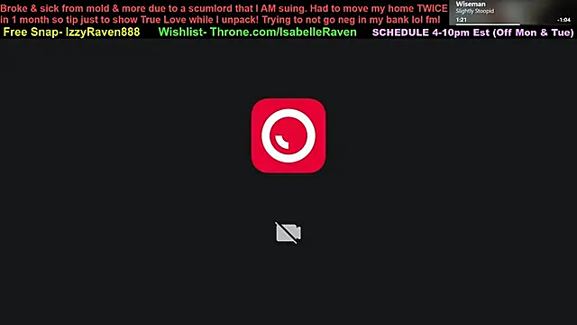 Show webcam de IsabelleRaven