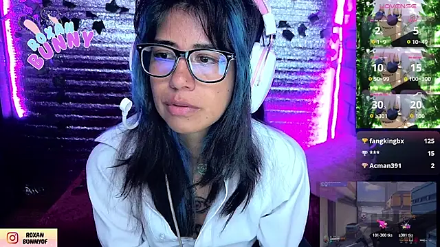 Roxanbunny1 élő XXX-chatje