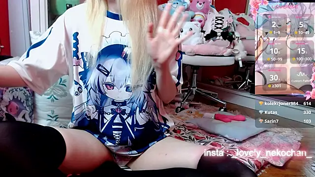 lovely_nekochann Webbikameraesitys