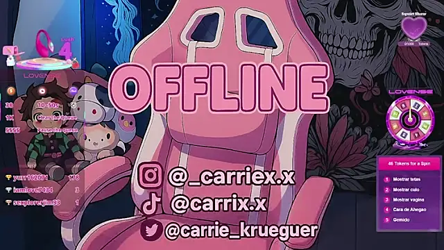 GamerCarrie élő XXX-chatje