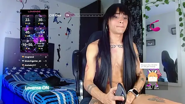 Show de Penelopee22cm na webcam