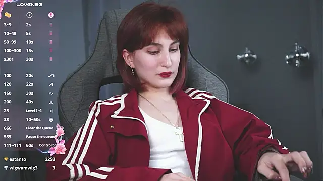 Show de LuxRayi na webcam