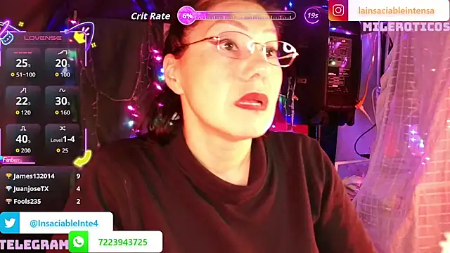 Webkamerová show LaInsaciableIntensa