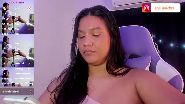 Chat +18 de ZoeParcker ao vivo