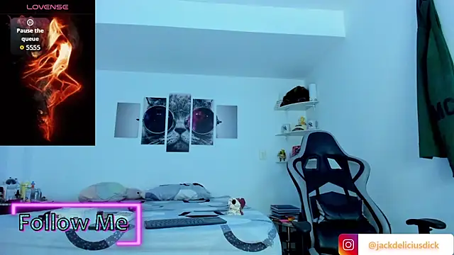 jackdeliciusdick élő XXX-chatje