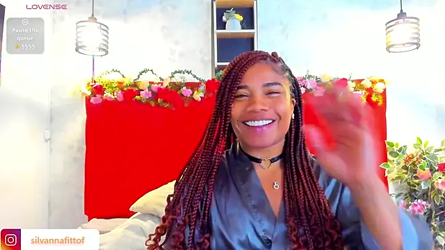 Show de SilvannaFit na webcam