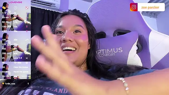 Chat +18 de ZoeParcker ao vivo