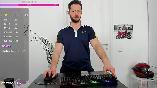 Show modela ZackFraser na web-kameri