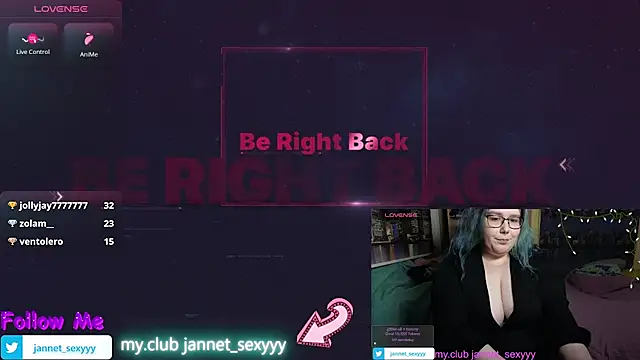 XXX chat uživo modela JannetPie