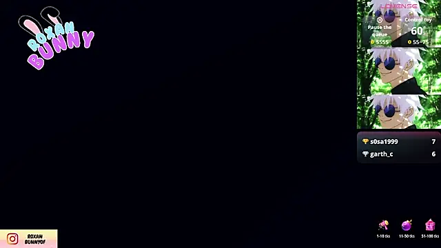 Chat +18 de Roxanbunny1 ao vivo