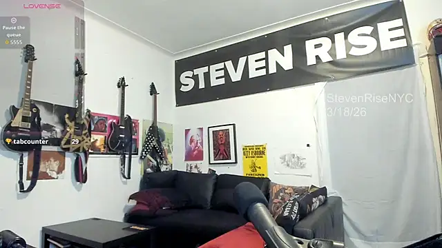 Show modela StevenRiseNYC na web-kameri