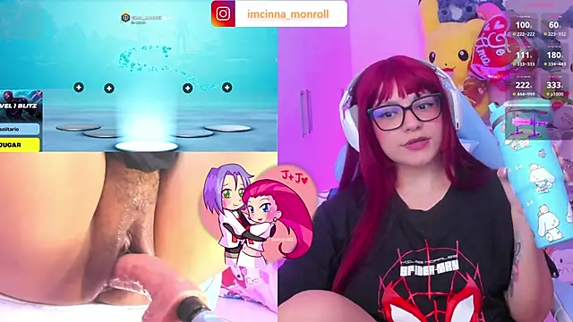 Show de cinna_monroll na webcam