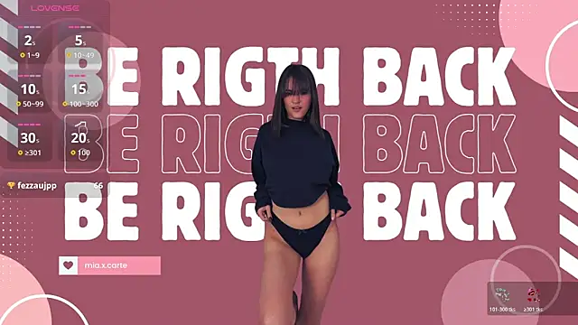 miacarterxxx Adlı Modelin Canlı XXX Sohbeti