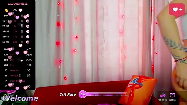 Show de LilllyMoon na webcam