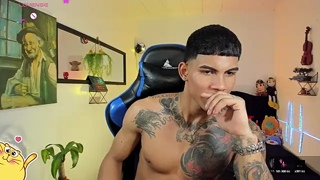 Show modela Damian_latinxxx na web-kameri