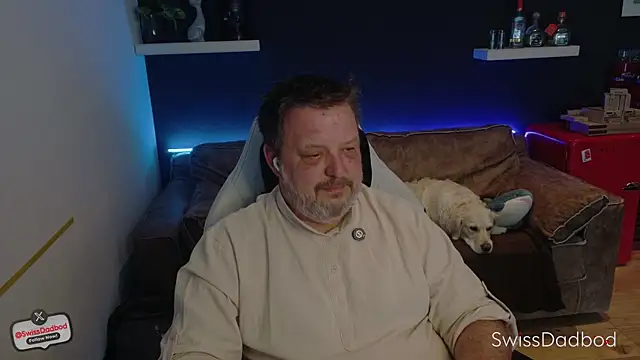 Show de SwissDadbod na webcam