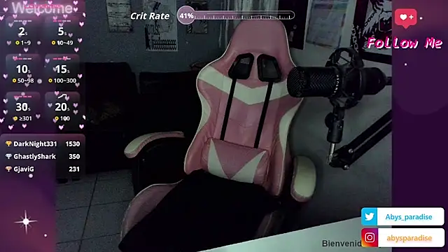 Živý XXX chat Abysparadise