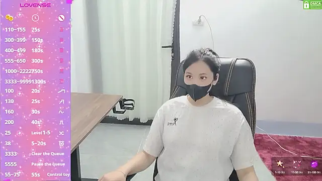 HanaYourlove élő XXX-chatje