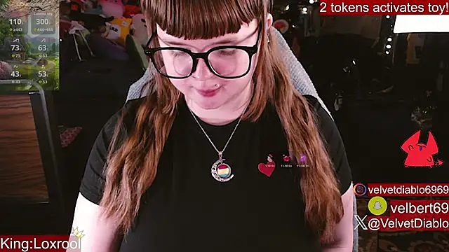 VelvetDiablo 라이브 XXX 채팅