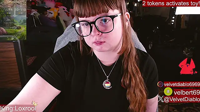 VelvetDiablo 라이브 XXX 채팅