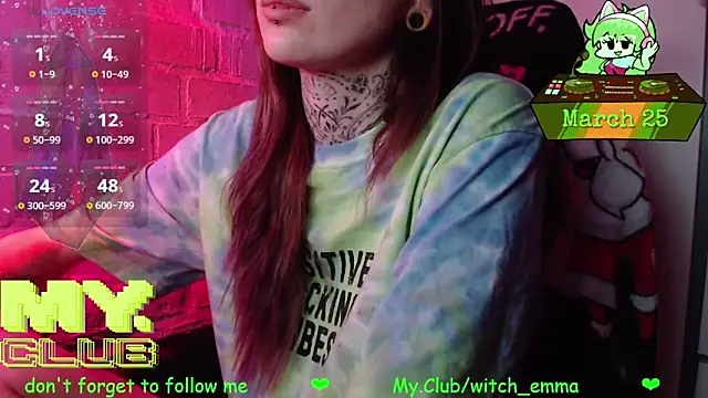 Czat XXX na żywo – Witch_Emma