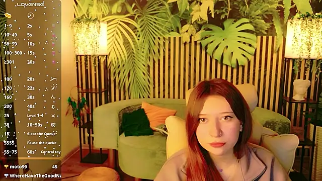 Show de EvaMorries na webcam