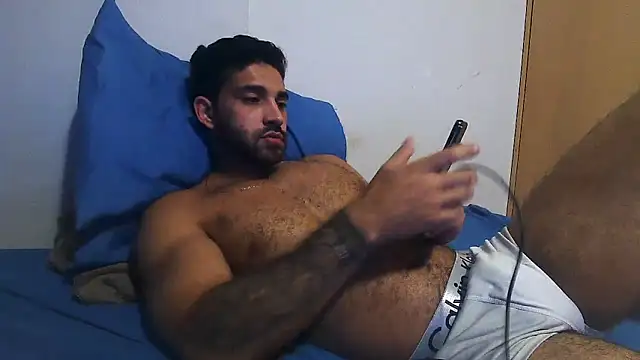 Show de macho_fit na webcam