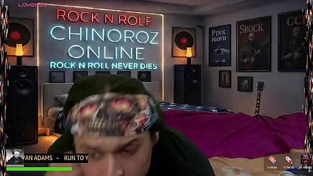 chino_roz: διαδικτυακό σόου στην κάμερα