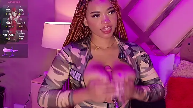 Show de MalaikaBrown na webcam