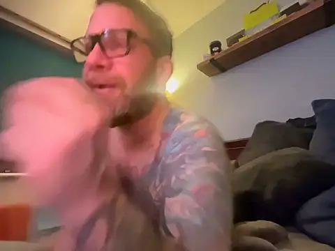 Tattooednakedguyn Webbikameraesitys