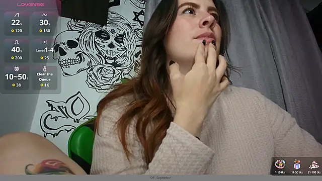 Chat +18 de ImSophieFox ao vivo