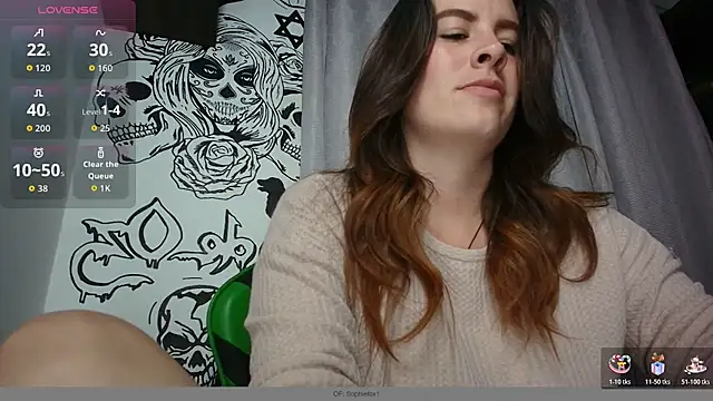 Chat +18 de ImSophieFox ao vivo