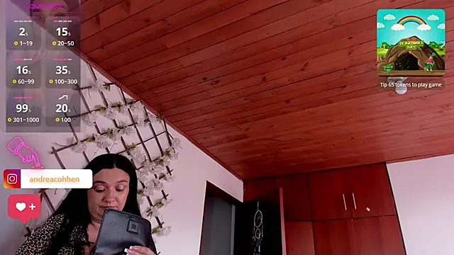 andrea-cohen Adlı Modelin Canlı XXX Sohbeti