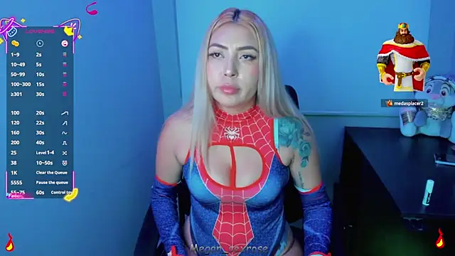 Chatroom XXX en direct de Megan_sexrosse