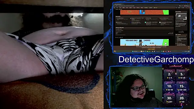 Show de DetChompy na webcam